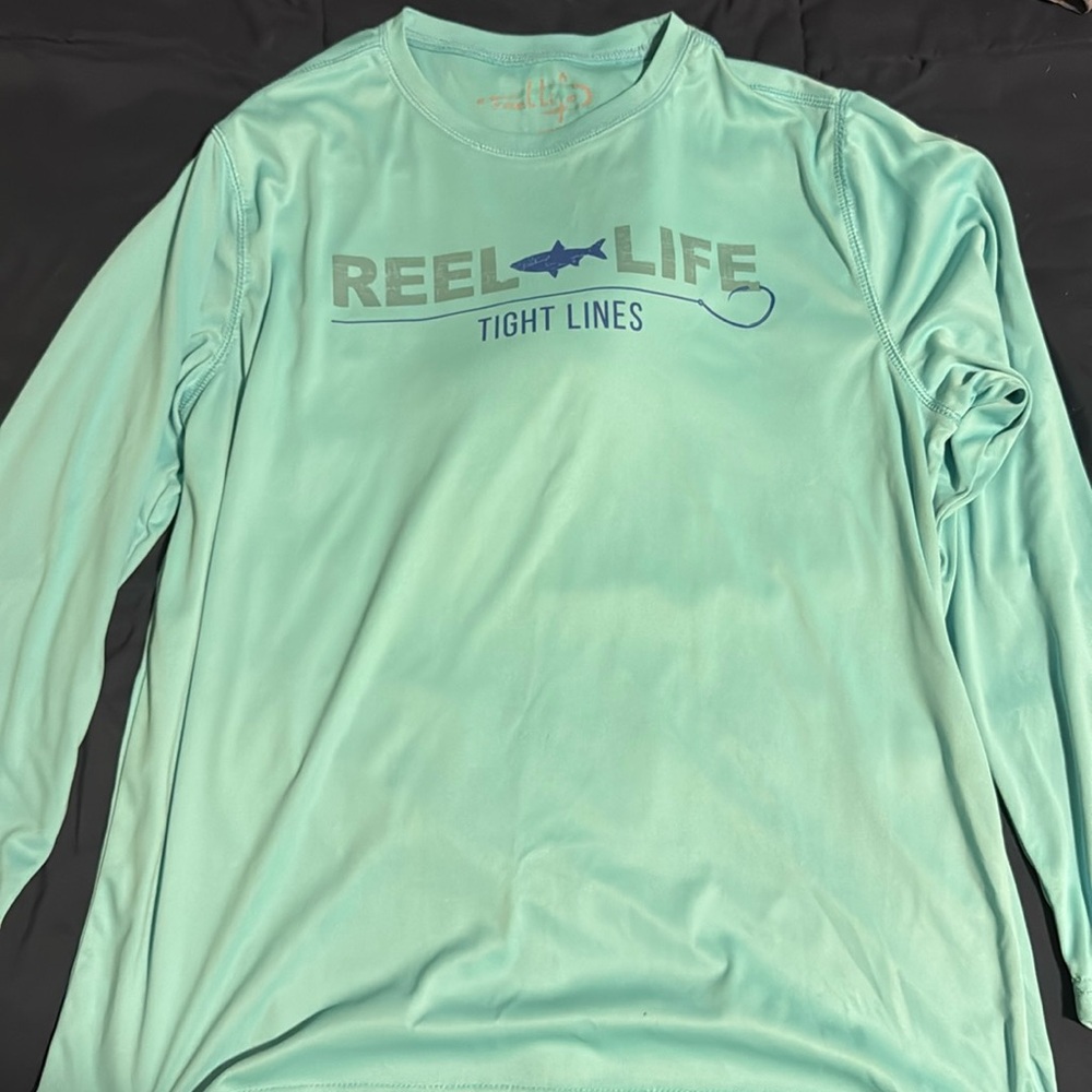 long sleeve performance sun shirt size medium